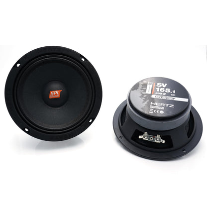 Hertz SPL Show SV 165.1 6.5" High Output Midrange Speaker (4Ω) (Pair)