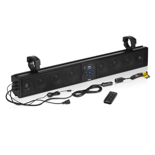 BOSS Audio Systems BRT36A ATV UTV 36" Self-Amplified Sound Bar, Weatherproof, USB