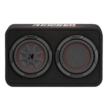 Kicker 48TCWRT82 CompRT 8" Subwoofer in Thin Profile Enclosure, 2 Ohm