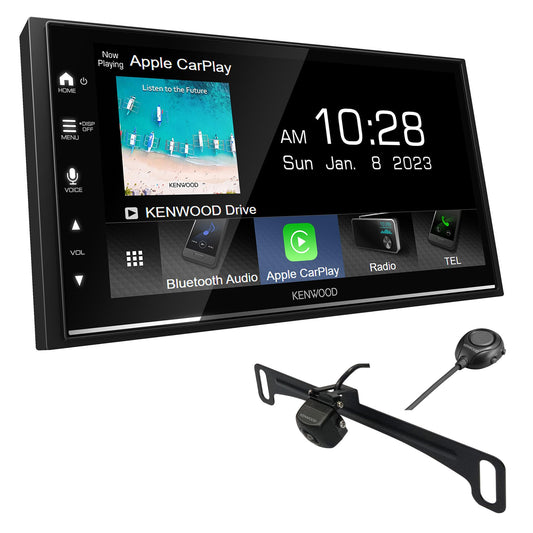 Kenwood DMX8709S 6.8" Touch Screen Car Stereo-Wireless Apple CarPlay, Android Auto + CMOS-320LP Backup Camera