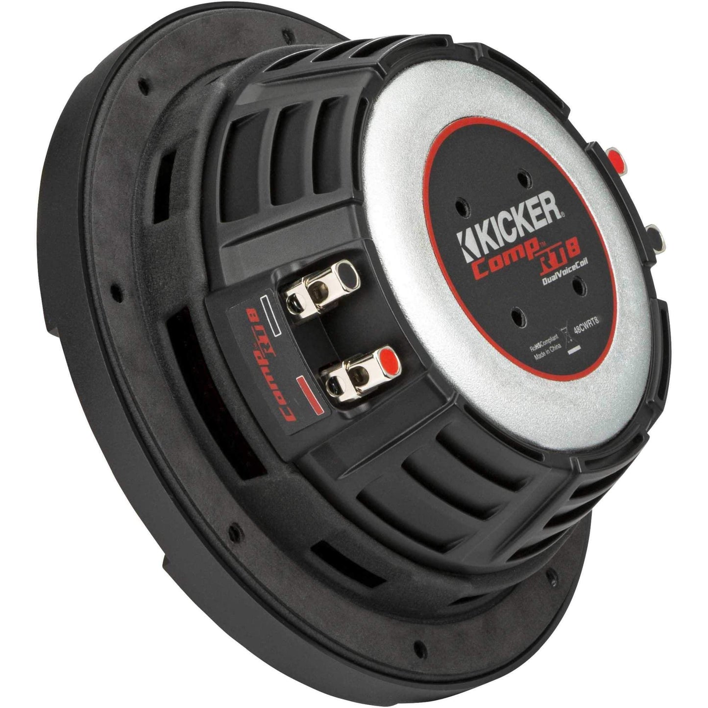 Kicker 48CWRT82 CompRT 8" Subwoofer, DVC, 2-ohm