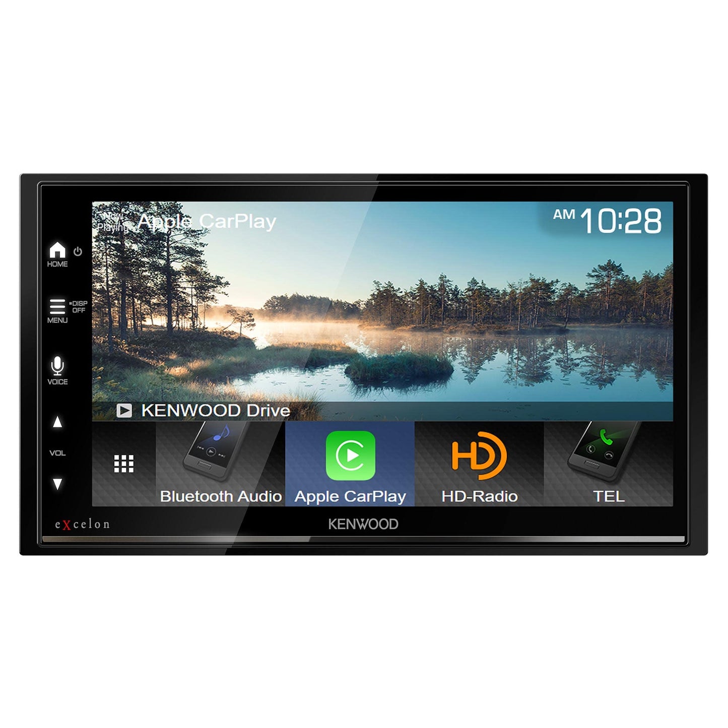 Kenwood eXcelon DMX709S 6.95" Touchscreen Car Stereo – Apple CarPlay, Android Auto + CMOS-230LP Backup Camera