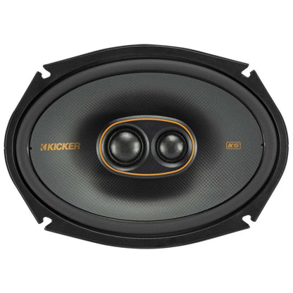 Kicker 51KSC69304 Coaxial Speaker System, 3-Way Design, Pair, 6" x 9", Pair