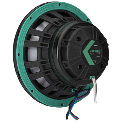 Kicker 48KMXL8 8" 4-Ohm RGB LED KMXL Horn-Loaded Marine Coaxial Speakers, Pair