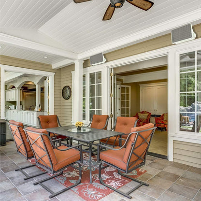 Kicker 46KB6G 2-Way Full Range Indoor Outdoor Speakers (Pair) Weatherproof Speakers (White)