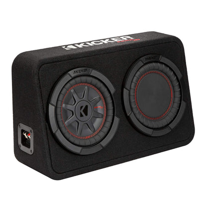 Kicker 48TCWRT82 CompRT 8" Subwoofer in Thin Profile Enclosure, 2 Ohm