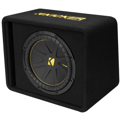 Kicker 50VCWC124 CompC 12-inch Subwoofer in Vented Enclosure, 4-Ohm