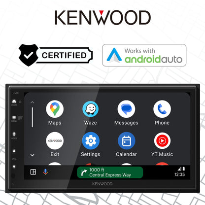 Kenwood DMX5710S 6.8" AM FM Bluetooth Car Stereo- Wireless Apple CarPlay, Android Auto