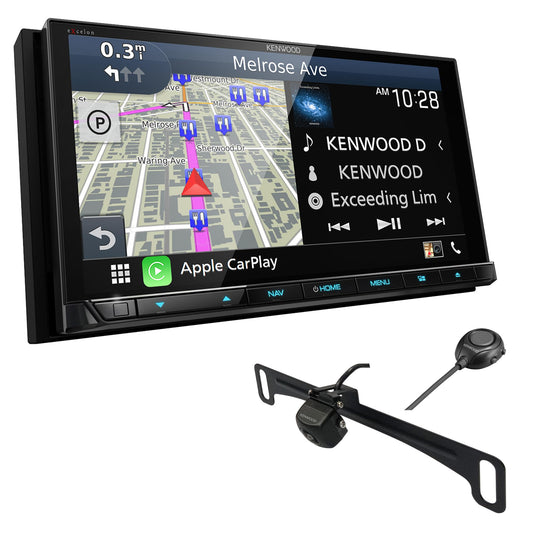 Kenwood DNX997XR 6.8" Apple CarPlay Android Auto GPS Car Stereo + CMOS-320LP Backup Camera