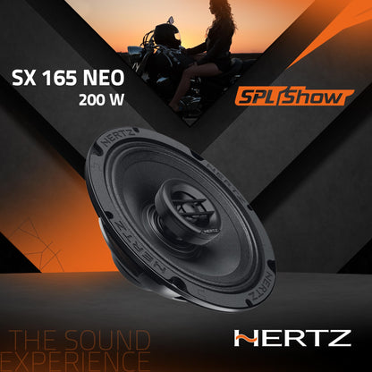 Hertz SPL Show Series SX 165 NEO 6.5" Two-Way SPL Coaxial Speakers (Pair)