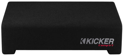 Kicker 52CVTDF102 CompVT 10" Down Firing Loaded Enclosure, 350 Watts RMS, 2-Ohms