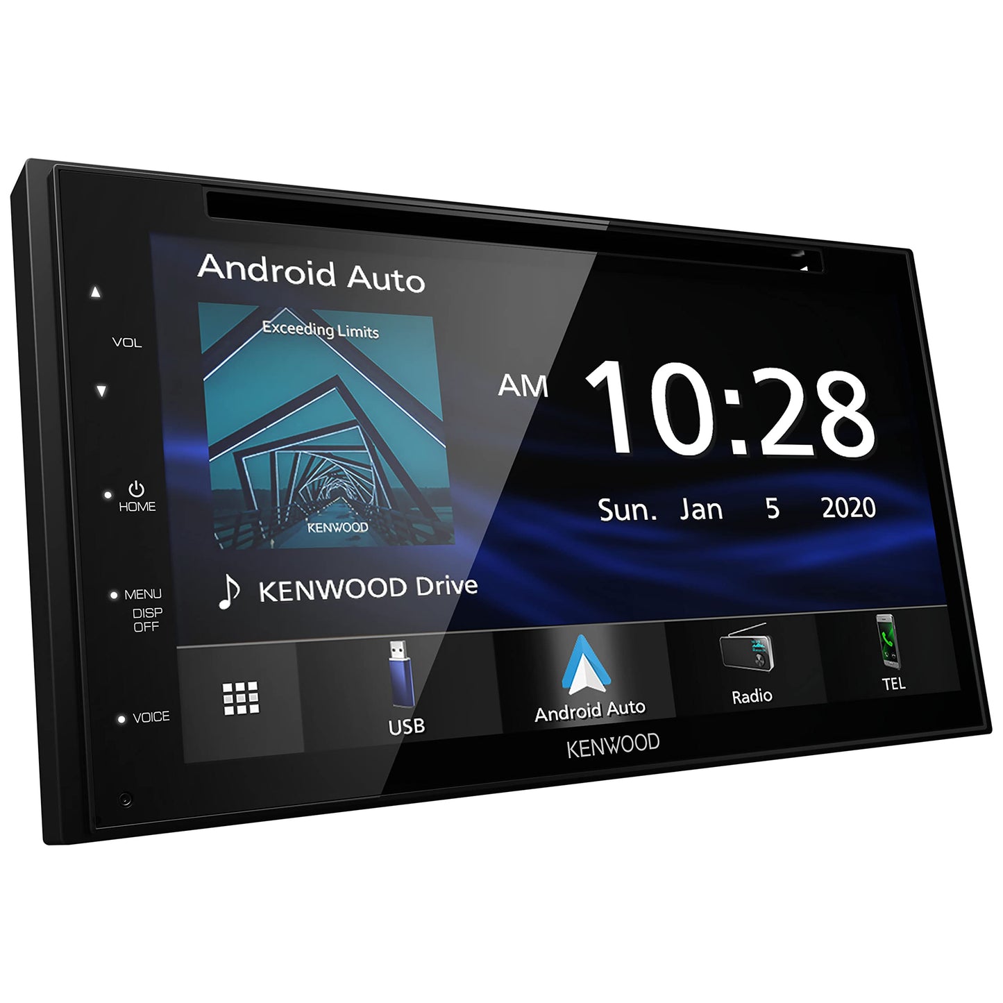 Kenwood DDX57S 6.8" AM FM CD DVD Bluetooth Car Stereo with Apple CarPlay & Android Auto