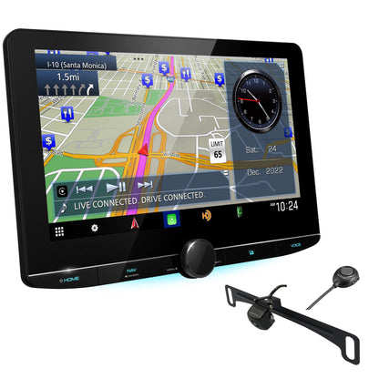 Kenwood eXcelon DNR1007XR 10.1" Wireless Apple CarPlay Android Auto Car Stereo + CMOS-320LP Backup Camera
