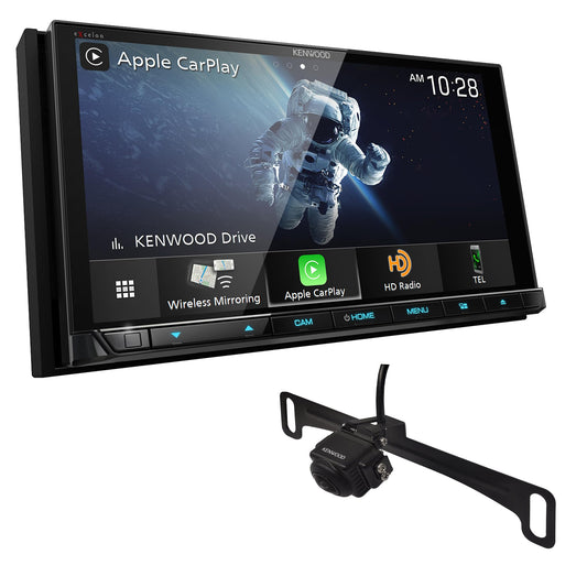 Kenwood DDX9907XR 6.8" DVD Car Stereo- Wireless Apple CarPlay, Android Auto + CMOS-740HDLP Backup Camera