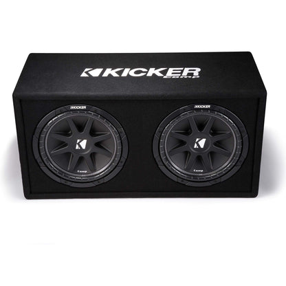 Kicker 43DC122 Dual Comp 12-inch Vented Subwoofer Enclosure 2-Ohm