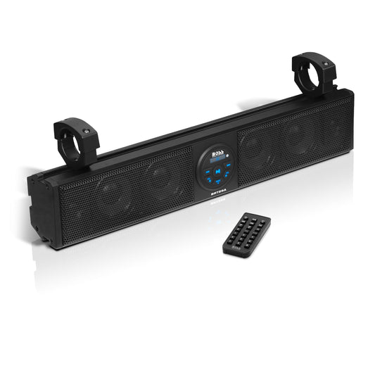 BOSS Audio Systems BRT26A ATV UTV 26" Self-Amplified Sound Bar, Weatherproof, USB