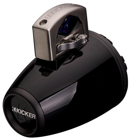 Kicker 51KMTCXL65 6.5" RGB LED Horn Loaded Compression Driver Marine Tower Speakers