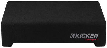 Kicker 52CVTDF122 CompVT 12" Down Firing Loaded Enclosure, 400 Watts RMS, 2-Ohms