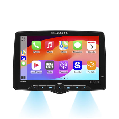 BOSS Elite BE9ACP.XC 9" CarPlay Android Auto Floating Screen Receiver, Backup Camera