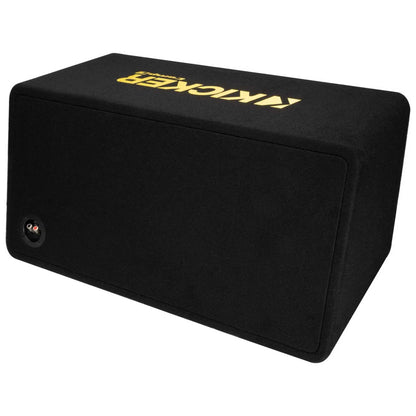 Kicker CompC 50DCWC122 12" Dual Loaded Subwoofer Enclosure, 600W RMS, 2Ω
