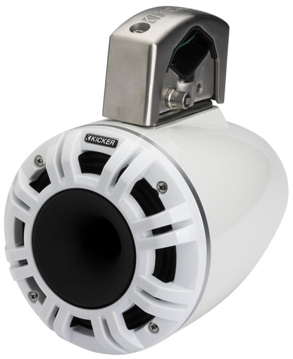 Kicker 51KMTCXL65W 6.5" RGB LED Horn Loaded Compression Driver Marine Tower Speakers