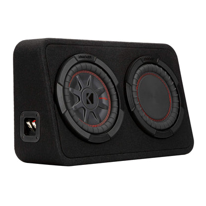 Kicker 48TCWRT82 CompRT 8" Subwoofer in Thin Profile Enclosure, 2 Ohm
