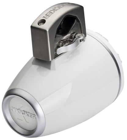 Kicker 51KMTCXL65W 6.5" RGB LED Horn Loaded Compression Driver Marine Tower Speakers