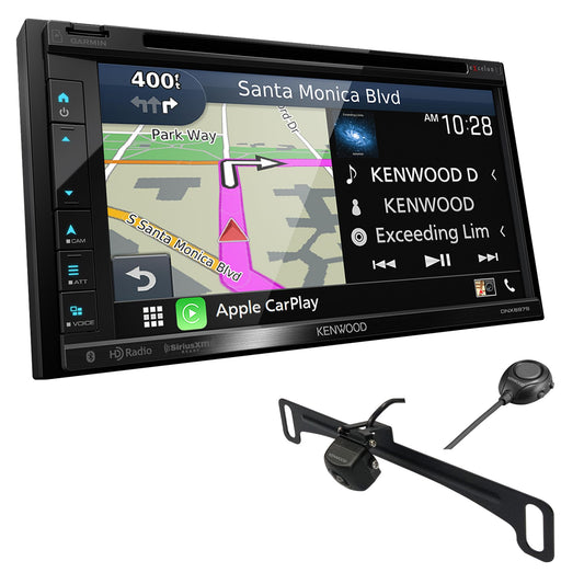 Kenwood DNX697S 6.8" Apple CarPlay Android Auto GPS Car Stereo + CMOS-320LP Backup Camera