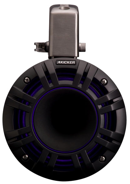 Kicker 51KMTCXL65 6.5" RGB LED Horn Loaded Compression Driver Marine Tower Speakers