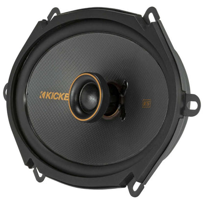 Kicker 51KSC6804 Coaxial Speaker System, 2-Way Design, Pair, 6" x 8", Pair