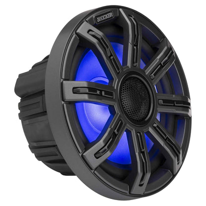 Kicker 51MSC84 - MSC 8-Inch Premium Marine 4-Ohm LED Coaxial System, Pair