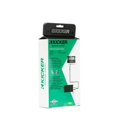 Kicker 47KMI10 Marine Series 2-Ch RCA Interconnect, 10.0m