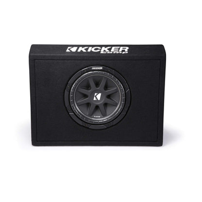 Kicker 43TC104 Comp 10-inch Subwoofer in Thin Profile Ported Enclosure 4-Ohm