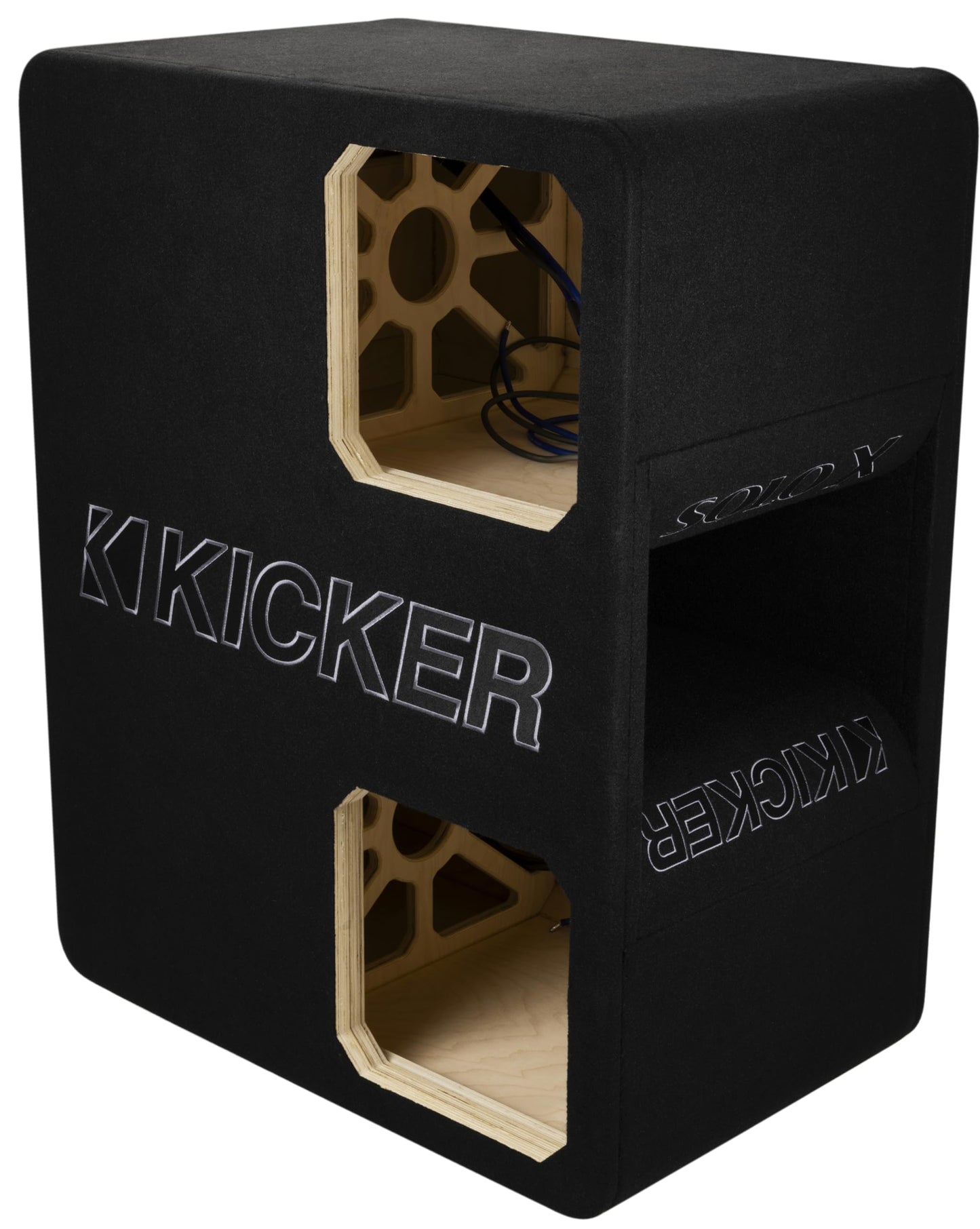 Kicker 49DUL7X12 Unloaded Subwoofer Enclosure for Dual 12" Square Subwoofer