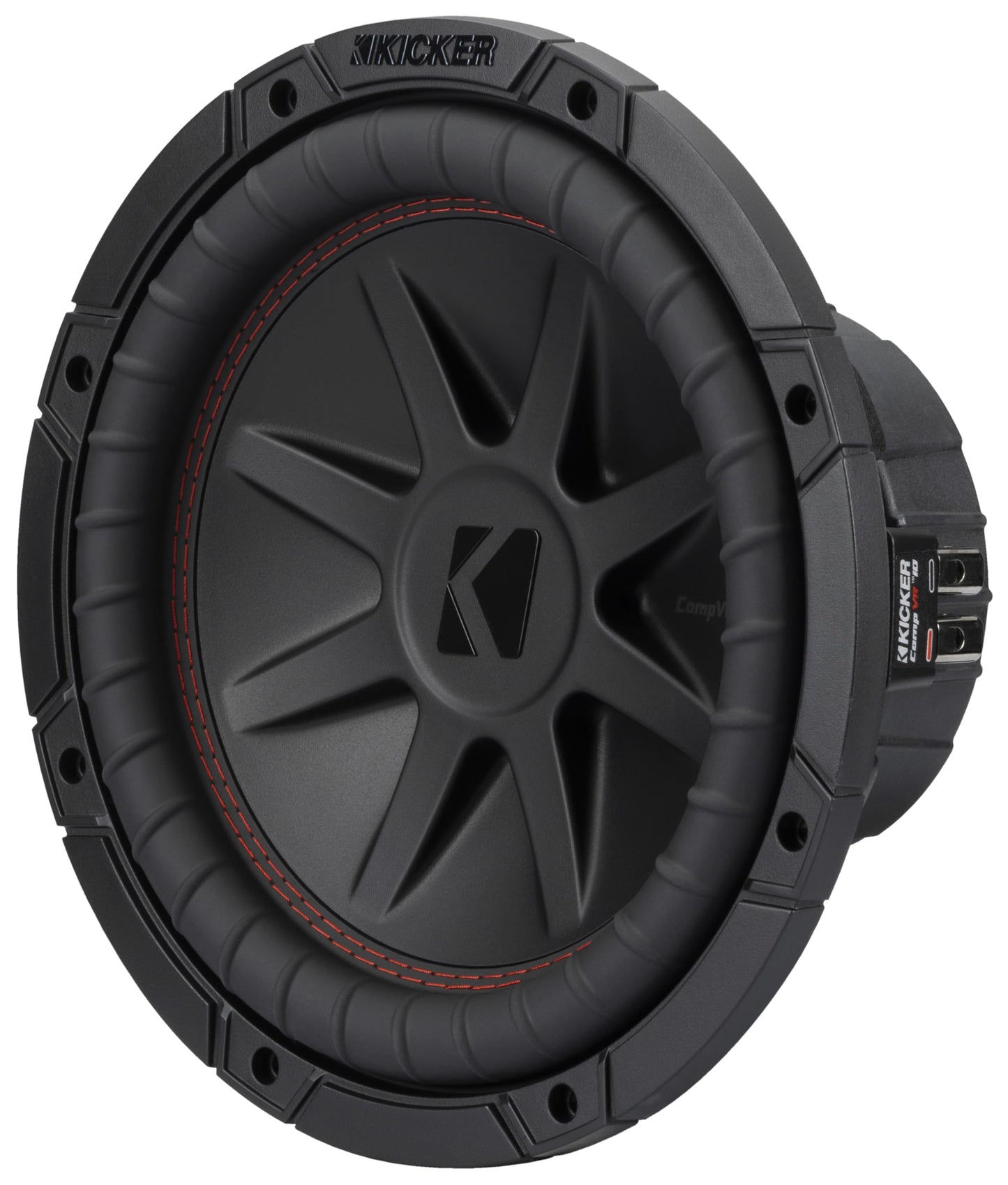 Kicker 52CVR102 CompVR 10-Inch (25cm) Subwoofer, 2-Ohm Dual Voice Coil, 350W