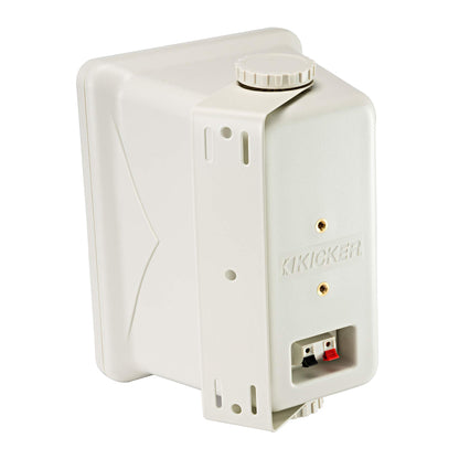 Kicker 46KB6G 2-Way Full Range Indoor Outdoor Speakers (Pair) Weatherproof Speakers (White)