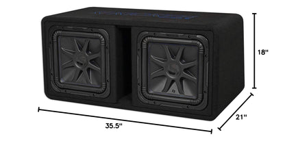 Kicker 44DL7S122 Dual L7S 12" Subwoofers in Vented Enclosure 2-Ohm