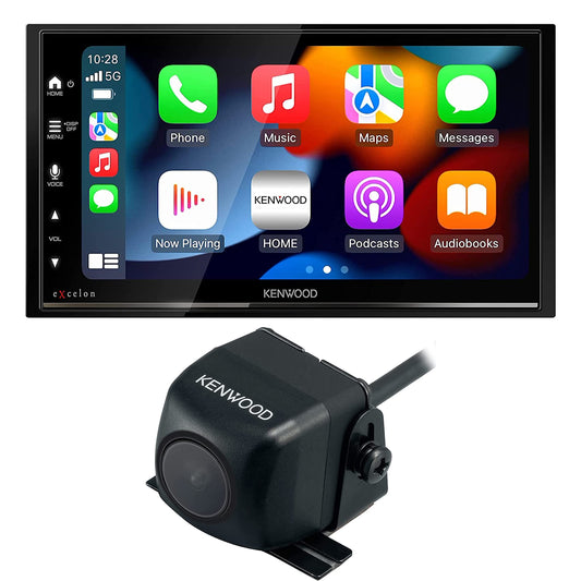 Kenwood DMX809S 6.95" Touch Screen Car Stereo-Wireless Apple CarPlay, Android Auto + CMOS-230 Backup Camera