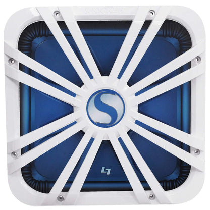Kicker 12-inch (30cm) Square Subwoofer Grille for 11S12L7 LED White