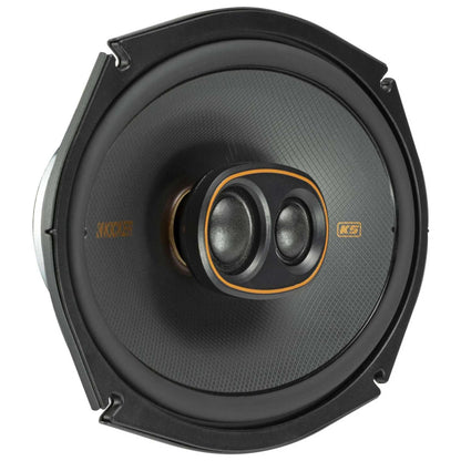 Kicker 51KSC69304 Coaxial Speaker System, 3-Way Design, Pair, 6" x 9", Pair