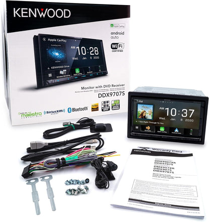 Kenwood DDX9707S 6.95" DVD Car Stereo- Wireless Apple CarPlay, Android Auto + CMOS-240U Backup Camera