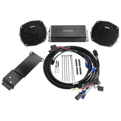 Kicker 50HDR982 5.75" Fairing Speaker Upgrade Kit Compatible with 1998-2013 Harley Davidson Road Glide