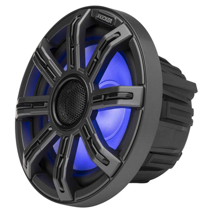 Kicker 51MSC84 - MSC 8-Inch Premium Marine 4-Ohm LED Coaxial System, Pair