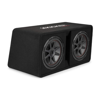 Kicker 48DCVR122 CompVR 12" Dual subwoofers in Vented Box, 2 Ohm
