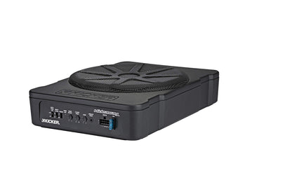 Kicker 51HS10 Hideaway 10" Powered Subwoofer, 150W RMS, Compact Enclosure