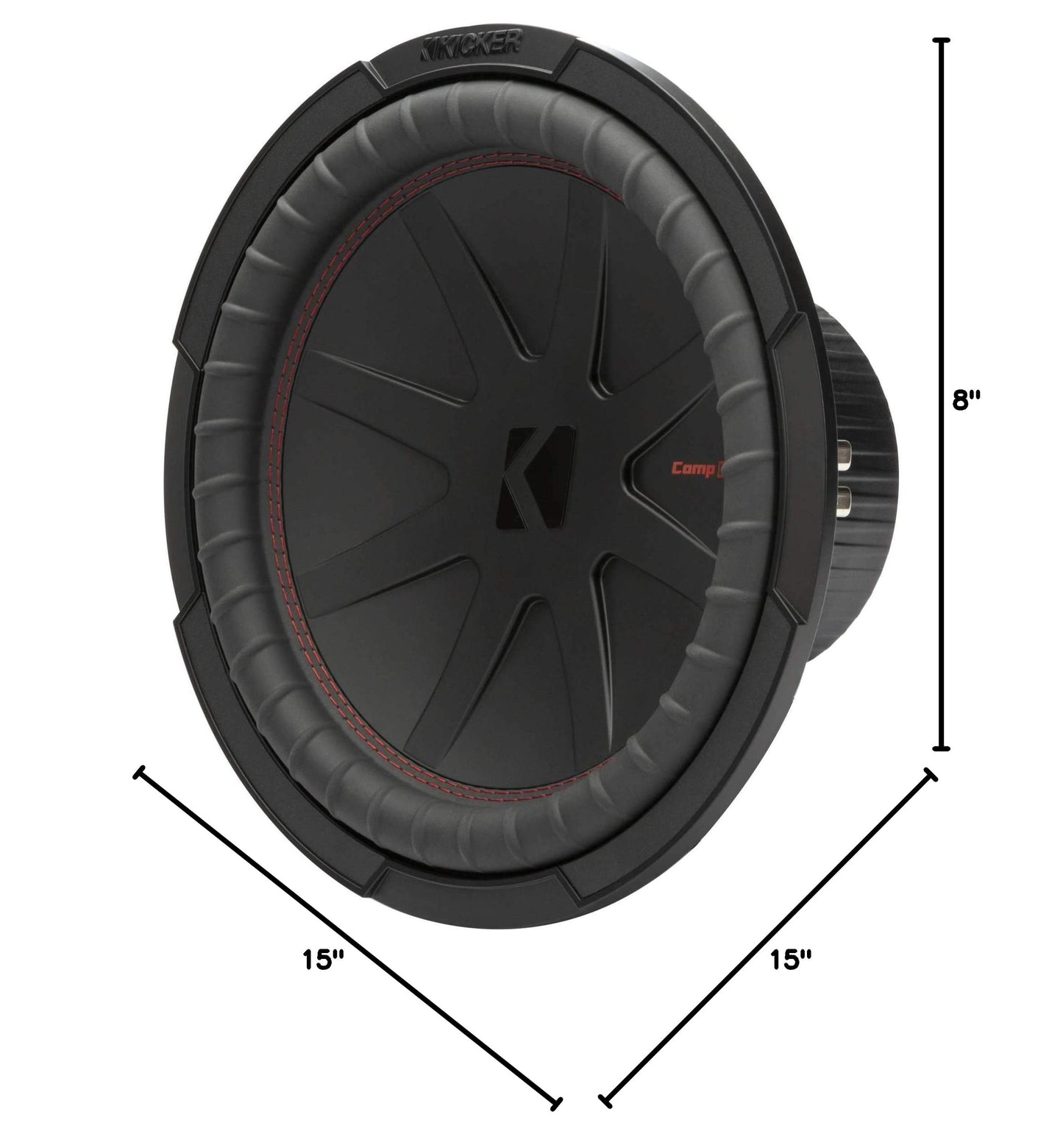 Kicker 48CWR122 CompR 12" Subwoofer, DVC, 2-ohm