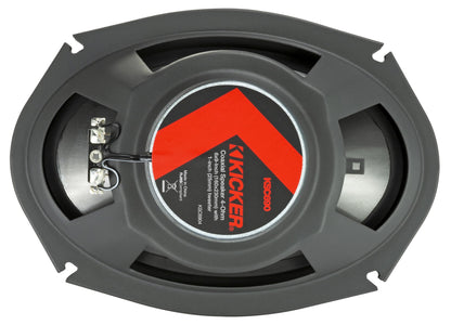 Kicker 51KSC6904 Coaxial Speaker System, 2-Way Design, Pair, 6" x 9", Pair