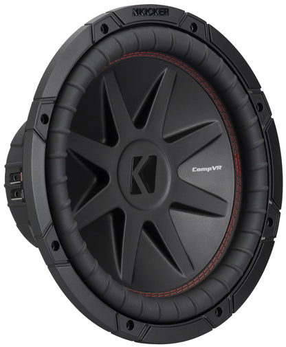 Kicker 52CVR124 CompVR 12-Inch (30cm) Subwoofer, 4-Ohm Dual Voice Coil, 400W