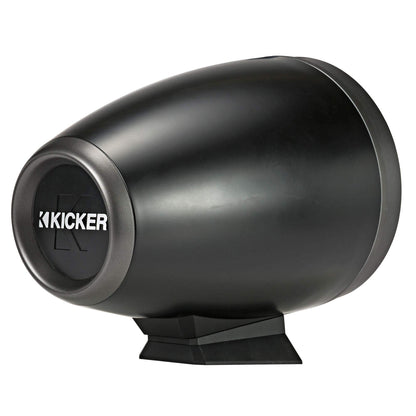 Kicker KMFC65 6.5" Flat Mount Loaded Marine Wake Towers, Black