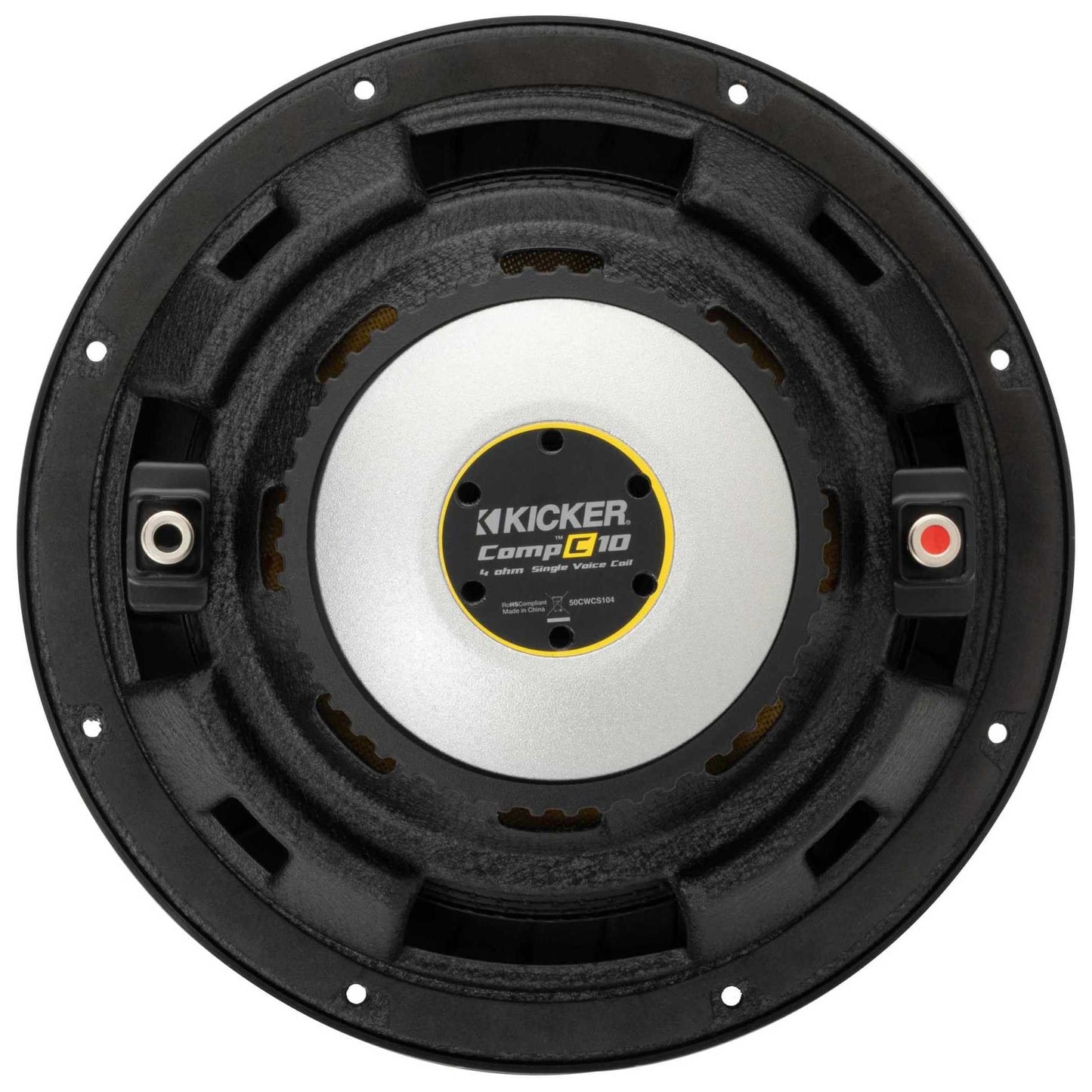 Kicker 50CWCS104 CompC 10" Subwoofer, Single 4-Ohm